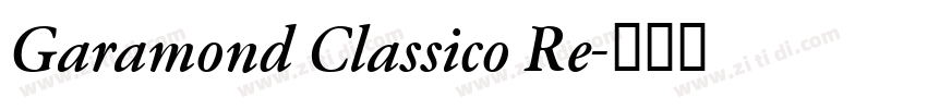 Garamond Classico Re字体转换 Garamond Classico Re字体转换
